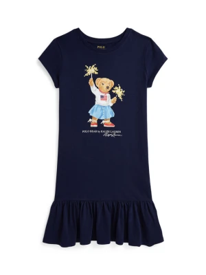 Polo Ralph Lauren Sukienka codzienna 313982151001 Granatowy Regular Fit