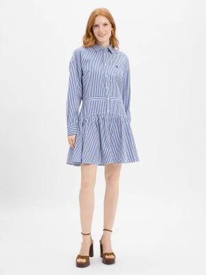 Polo Ralph Lauren Sukienka damska z bluzką Kobiety Bawełna niebieski|biały w paski,