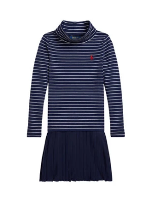 Polo Ralph Lauren Sukienka dzianinowa 312980676001 Granatowy Regular Fit