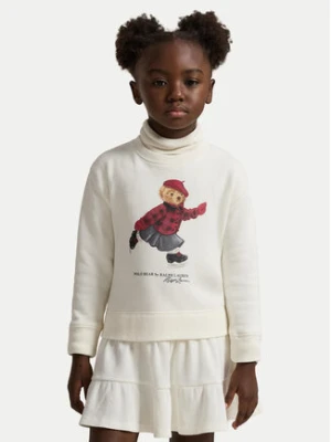 Polo Ralph Lauren Sukienka dzianinowa 312981086001 Écru Regular Fit