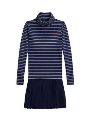 Polo Ralph Lauren Sukienka dzianinowa 313980676001 Granatowy Regular Fit