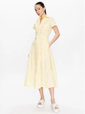Polo Ralph Lauren Sukienka koszulowa 211904864001 Żółty Regular Fit