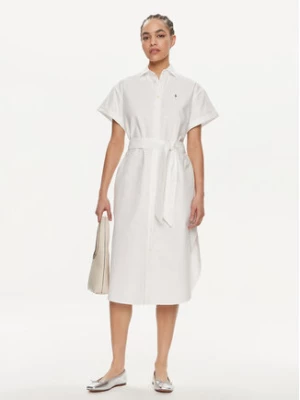 Polo Ralph Lauren Sukienka koszulowa 211935153001 Biały Regular Fit