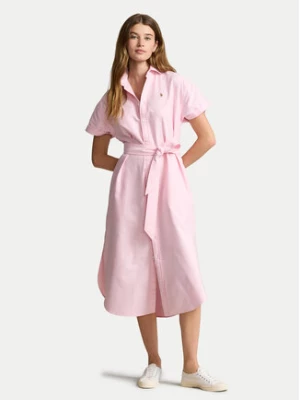 Polo Ralph Lauren Sukienka koszulowa 211935153003 Różowy Regular Fit
