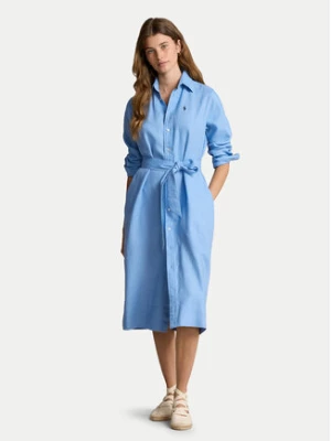 Polo Ralph Lauren Sukienka koszulowa 211943992002 Niebieski Regular Fit