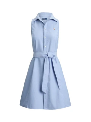 Polo Ralph Lauren Sukienka koszulowa 211968897002 Niebieski jasny Regular Fit