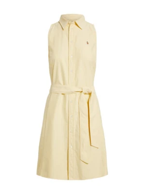 Polo Ralph Lauren Sukienka koszulowa 211968897500 Żółty jasny Regular Fit