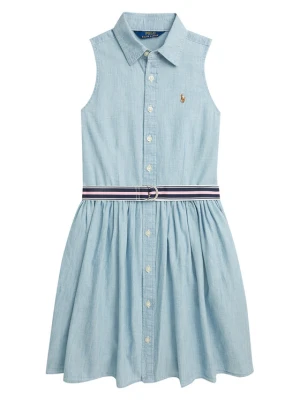Polo Ralph Lauren Sukienka koszulowa 313934151001 Błękitny Regular Fit Niebieski jasny