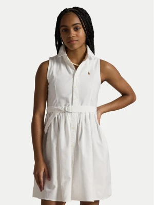 Polo Ralph Lauren Sukienka koszulowa 313934188001 Biały Regular Fit