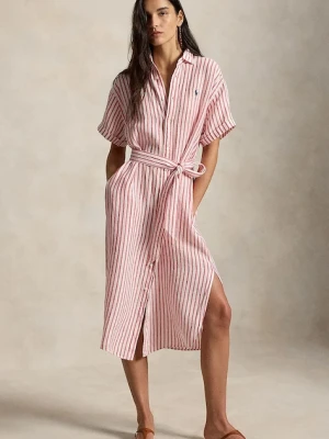 Polo Ralph Lauren sukienka koszulowa lniana