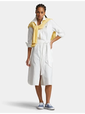 Polo Ralph Lauren Sukienka koszulowa N Cory Dr 211928804001 Biały Straight Fit
