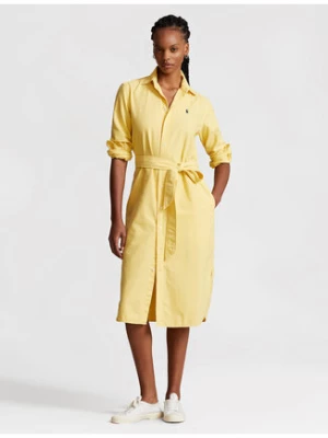 Polo Ralph Lauren Sukienka koszulowa N Cory Dr 211928808002 Żółty Straight Fit