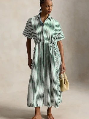 Polo Ralph Lauren sukienka koszulowa z lnem