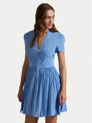 Polo Ralph Lauren Sukienka letnia 211969150001 Niebieski Regular Fit