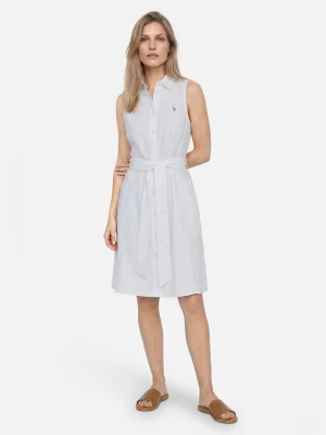 Polo Ralph Lauren Sukienka midi dla kobiet Kobiety Bawełna (100%) biały