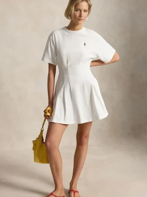 Polo Ralph Lauren sukienka rozkloszowana bawełniana JERSY