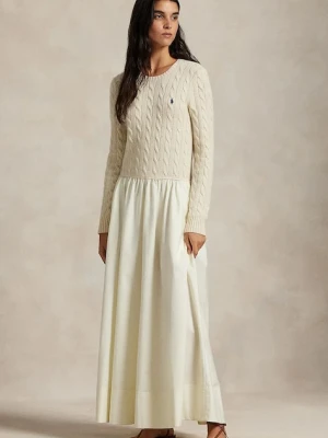 Polo Ralph Lauren sukienka z dodatkiem wełny