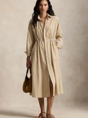 Polo Ralph Lauren sukienka z domieszką lnu