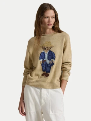 Polo Ralph Lauren Sweter 211959272001 Beżowy Relaxed Fit