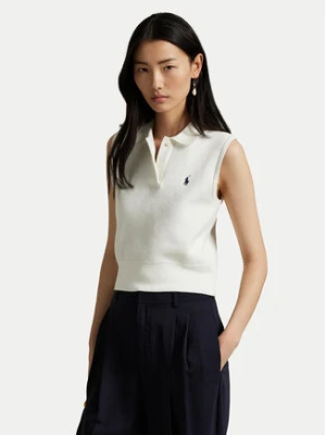 Polo Ralph Lauren Sweter 211970666001 Biały Regular Fit