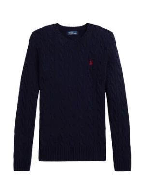 Polo Ralph Lauren Sweter 211971865003 Granatowy Slim Fit