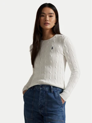 Polo Ralph Lauren Sweter 211971869007 Biały Slim Fit