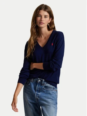 Polo Ralph Lauren Sweter 211972105005 Granatowy Regular Fit