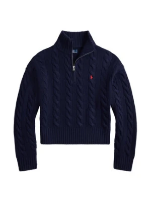 Polo Ralph Lauren Sweter 211972130004 Granatowy Relaxed Fit