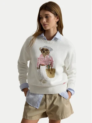Zdjęcie produktu Polo Ralph Lauren Sweter 211A12723001 Biały Relaxed Fit