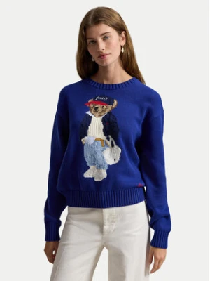 Polo Ralph Lauren Sweter 211A96238001 Niebieski Relaxed Fit
