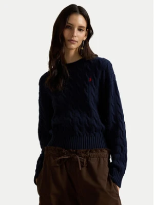 Polo Ralph Lauren Sweter 211A96245001 Granatowy Relaxed Fit