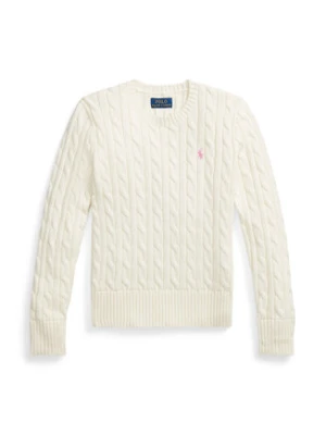 Polo Ralph Lauren Sweter 313901316011 Écru Regular Fit