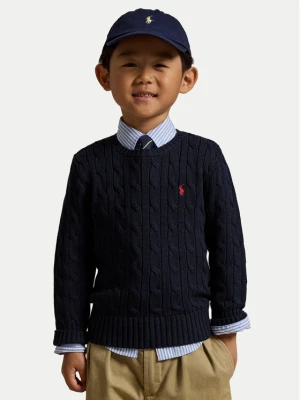 Polo Ralph Lauren Sweter 322702674060 Granatowy Regular Fit