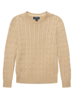Polo Ralph Lauren Sweter 323702674513 Beżowy jasny Regular Fit