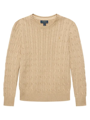 Polo Ralph Lauren Sweter 323702674513 Beżowy jasny Regular Fit