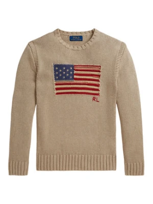 Polo Ralph Lauren Sweter 323B18575001 Beżowy Regular Fit
