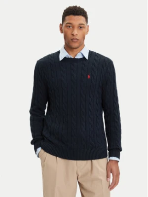 Polo Ralph Lauren Sweter 710775885001 Granatowy Regular Fit