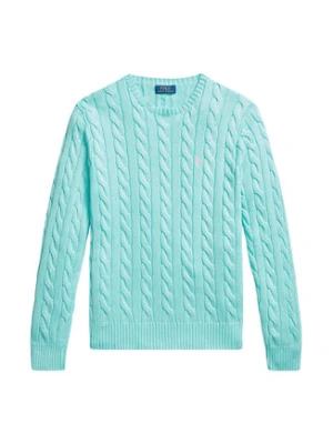 Polo Ralph Lauren Sweter 710775885547 Turkusowy Regular Fit