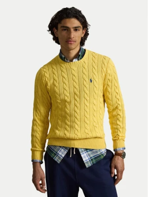 Polo Ralph Lauren Sweter 710775885549 Żółty Regular Fit