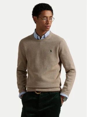 Polo Ralph Lauren Sweter 710810846036 Beżowy Regular Fit