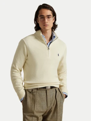 Polo Ralph Lauren Sweter 710859939503 Écru Regular Fit Kremowy