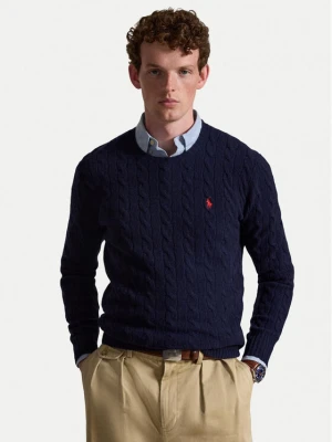 Polo Ralph Lauren Sweter 710876762002 Granatowy Regular Fit