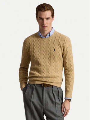 Polo Ralph Lauren Sweter 710876762009 Beżowy Regular Fit