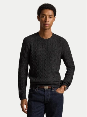 Polo Ralph Lauren Sweter 710876762013 Szary ciemny Regular Fit