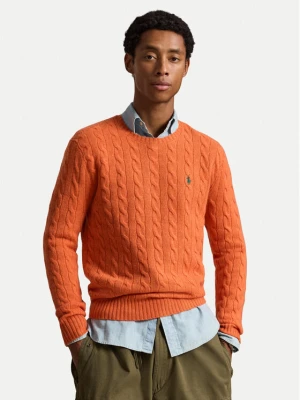 Polo Ralph Lauren Sweter 710876762500 Pomarańczowy Regular Fit