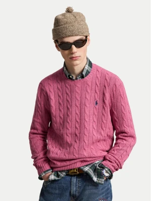 Polo Ralph Lauren Sweter 710876762501 Różowy jasny Regular Fit