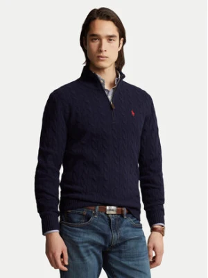 Polo Ralph Lauren Sweter 710876766002 Granatowy Regular Fit
