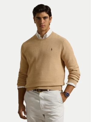 Polo Ralph Lauren Sweter 710918163502 Beżowy Regular Fit