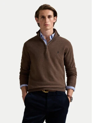 Polo Ralph Lauren Sweter 710932304527 Brązowy Regular Fit