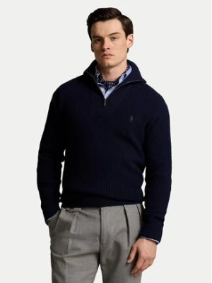 Polo Ralph Lauren Sweter 710941101001 Granatowy Regular Fit